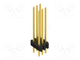 Connector: pin strips; pin header; male; PIN: 6; 1.27mm; THT; 2x3