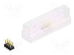 Connector: pin strips; pin header; male; PIN: 8; 2.54mm; SMT; 2x4