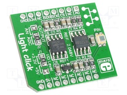 Click board; lighting sensor; SPI; mikroBUS connector; 3.3/5VDC