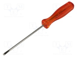 Screwdriver: standard; slot; 4mm; Blade length: 100mm