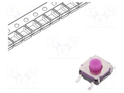 Microswitch TACT; SPST-NO; Pos: 2; 0.05A/32VDC; SMT; none; 2.3N
