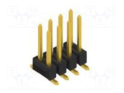 Connector: pin strips; pin header; male; PIN: 8; 2.54mm; SMT; 2x4
