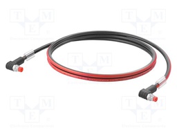 Cable: for sensors/automation; M8; PIN: 4; shielded; M8; IE; PUR