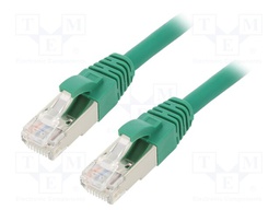 Patch cord; ETHERLINE® Cat.6a,S/FTP; 6a; stranded; Cu; LSZH; green