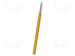 Test needle; Operational spring compression: 4mm; 5A; Ø: 1mm; 3N