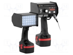 Meter: tachometer, LED stroboscope; Display: LED; Temp: max.50°C