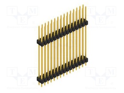 Connector: pin strips; pin header; male; PIN: 30; 2.54mm; THT; 2x15