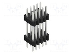 Connector: pin strips; pin header; male; PIN: 10; 1.27mm; THT; 2x5