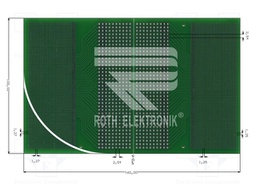 Board: universal; double sided,prototyping; W: 100mm; L: 160mm