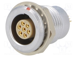 Connector: circular; Series: 1B; socket; female; soldering; PIN: 7