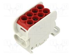 Splice terminal: distribution block; for DIN rail mounting