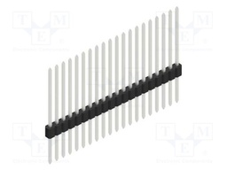 Connector: pin strips; pin header; male; PIN: 20; 1.27mm; THT; 1x20