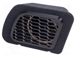 Car loudspeaker enclosure; MDF; black; textil; 200mm; Audi; 10l