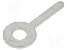 Solder lug terminal; 0.5mm; M3; Ø: 3.3mm; THT; screw; brass; tinned