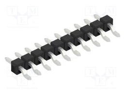 Connector: pin strips; pin header; male; PIN: 10; 2.54mm; SMT; 1x10