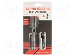 Torch: LED; 7h; L: 161mm; 300lm,1000lm; Ø: 42mm; IPX4; FALCON EYE®