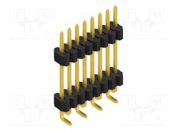 Connector: pin strips; pin header; male; PIN: 8; 1.27mm; SMT; 1x8