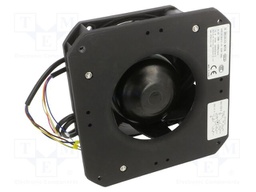 Fan: EC; radial; 230VAC; 165x165x67mm; 301m3/h; 69dBA; ball; 4500rpm