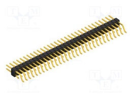 Connector: pin strips; pin header; male; PIN: 62; 2.54mm; SMT; 2x31