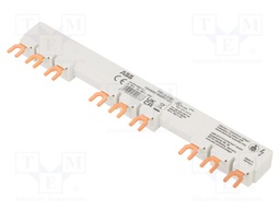 Busbar; 10mm2; Poles: 3; 690VAC; 250VDC; 6kV; Inom: 65A; fork