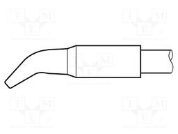 Tip; bent chisel; 3.2x1.5mm; longlife
