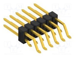 Connector: pin strips; pin header; male; PIN: 12; 2.54mm; SMT; 2x6