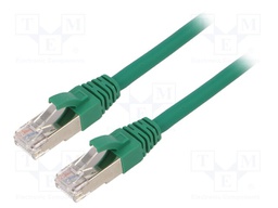 Patch cord; ETHERLINE® Cat.6a,S/FTP; 6a; stranded; Cu; LSZH; green