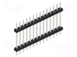 Connector: pin strips; pin header; male; PIN: 14; 2mm; THT; 1x14