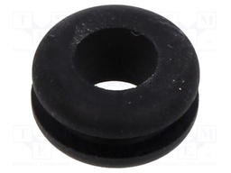Grommet; black; UL94HB; TPR
