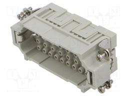 Heavy Duty Connector, CQE Series, CQE Class Series, Insert, 32 Contacts, Plug
