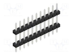 Connector: pin strips; pin header; male; PIN: 11; 2mm; THT; 1x11