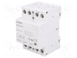 Contactor: 4-pole installation; NO x4; 230VAC; 63A; DIN; IKA