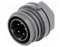 Connector: circular; socket; male; PIN: 5; EXPlora; Contacts: brass