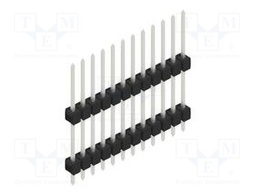 Connector: pin strips; pin header; male; PIN: 12; 2.54mm; THT; 1x12