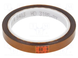 Tape: high temperature resistant; W: 12mm; L: 33m; Thk: 0.07mm; 62%