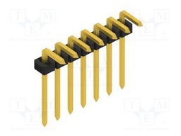 Connector: pin strips; pin header; male; PIN: 7; 2mm; THT; 1x7; 100V