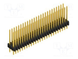 Connector: pin strips; pin header; male; PIN: 50; 1.27mm; THT; 2x25