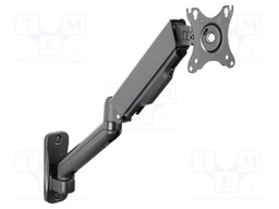 Holder; for wall mounting; 9kg; 15÷32"; black; Arm len: 540mm