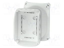 Enclosure: junction box; X: 130mm; Y: 180mm; Z: 77mm; IP66,IP67; grey