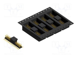 Connector: pin strips; pin header; male; PIN: 28; 2mm; SMT; 2x14