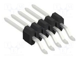 Connector: pin strips; pin header; male; PIN: 5; 1.27mm; SMT; 1x5