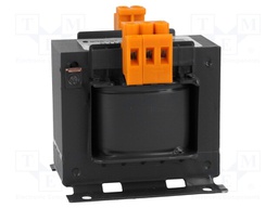 Transformer: mains; 100VA; 400/230VAC; 24V; Leads: terminal block