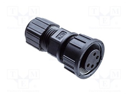 Plug; Connector: circular; size C; male/female; PIN: 8(6+2); IP67