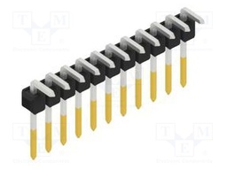 Connector: pin strips; pin header; male; PIN: 11; 2.54mm; THT; 1x11