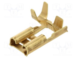 Terminal: flat; 6.3mm; 0.8mm; female; 1.5÷2.5mm2; crimped; brass