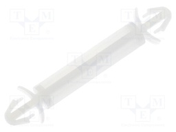 PCB distance; polyamide; L: 20.2mm; latch/latch; Colour: natural