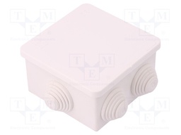 Enclosure: junction box; X: 78mm; Y: 78mm; Z: 44mm; wall mount; IP55