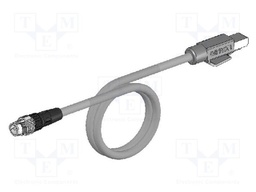 Cable: for sensors/automation; XS5-T; IP20,IP67; 3m; PIN: 4; Cat: 5e