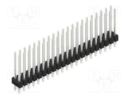 Connector: pin strips; pin header; male; PIN: 42; 2.54mm; THT; 2x21