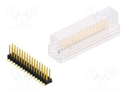 Connector: pin strips; pin header; male; PIN: 32; 2.54mm; SMT; 2x16